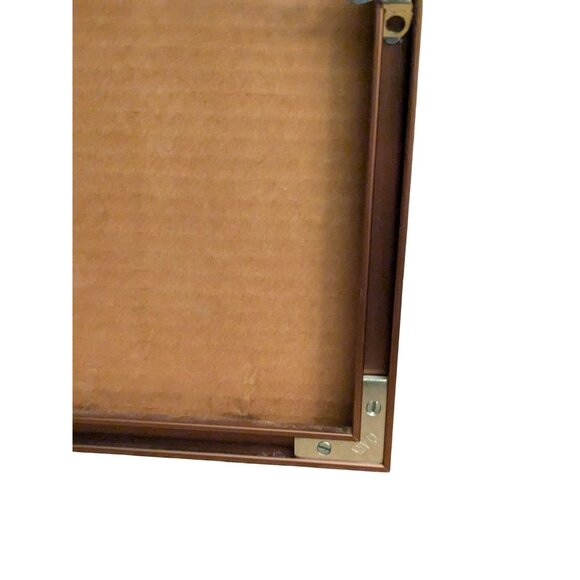 Faulkner Watercolor Painting Of Adobe Pueblo Scene In Copper Frame - Picture 16 of 16